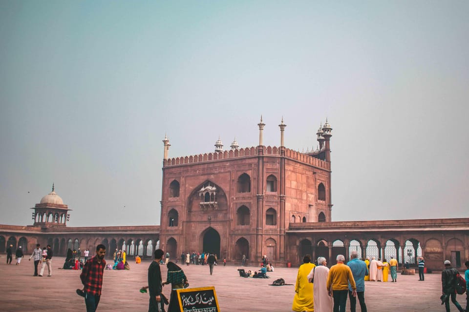 Discover Old Delhi: 3-Hour group tour with pick-up & drop - Jama Masjid: grand scale, plus practical entry planning