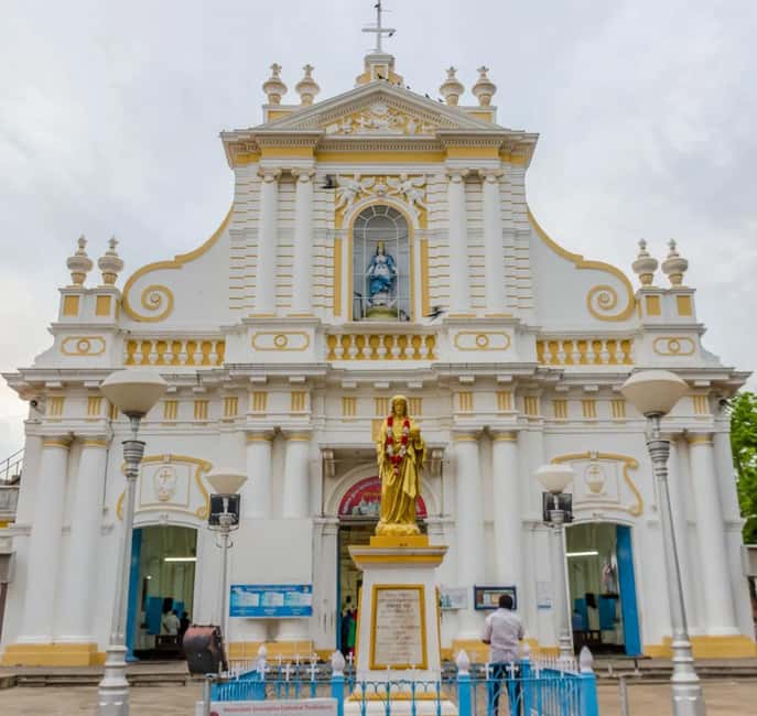 Exclusive Day Tour from Chennai to Discover Pondicherry - Churches of Pondicherry: Gothic Glass and Coastal Calm