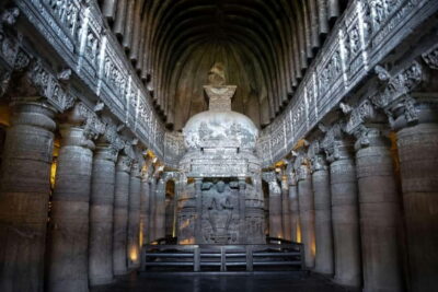 From Aurangabad: Ajanta & Ellora Day Tour with All Inclusion - Ajanta Caves: 2nd-Century BCE Murals and a Shoes-Off Moment