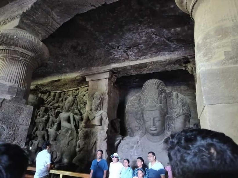 From Mumbai: Half-Day Elephanta Caves Tour with Ferry Ride - The other caves: courtyards, pillars, and myth scenes