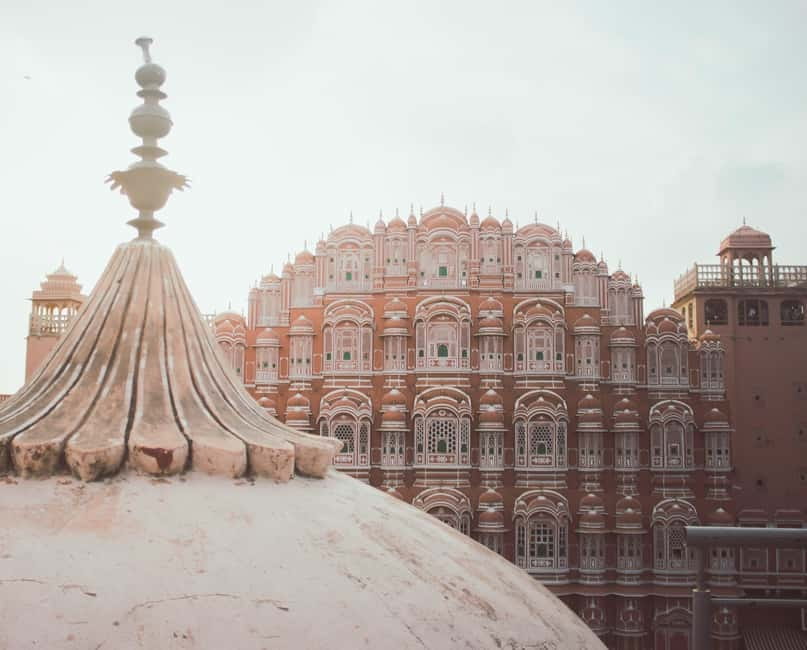 Jaipur: Private Evening Tour with Monkey Temple Sunset - Monkey Temple at sunset: the views come with an uphill reality