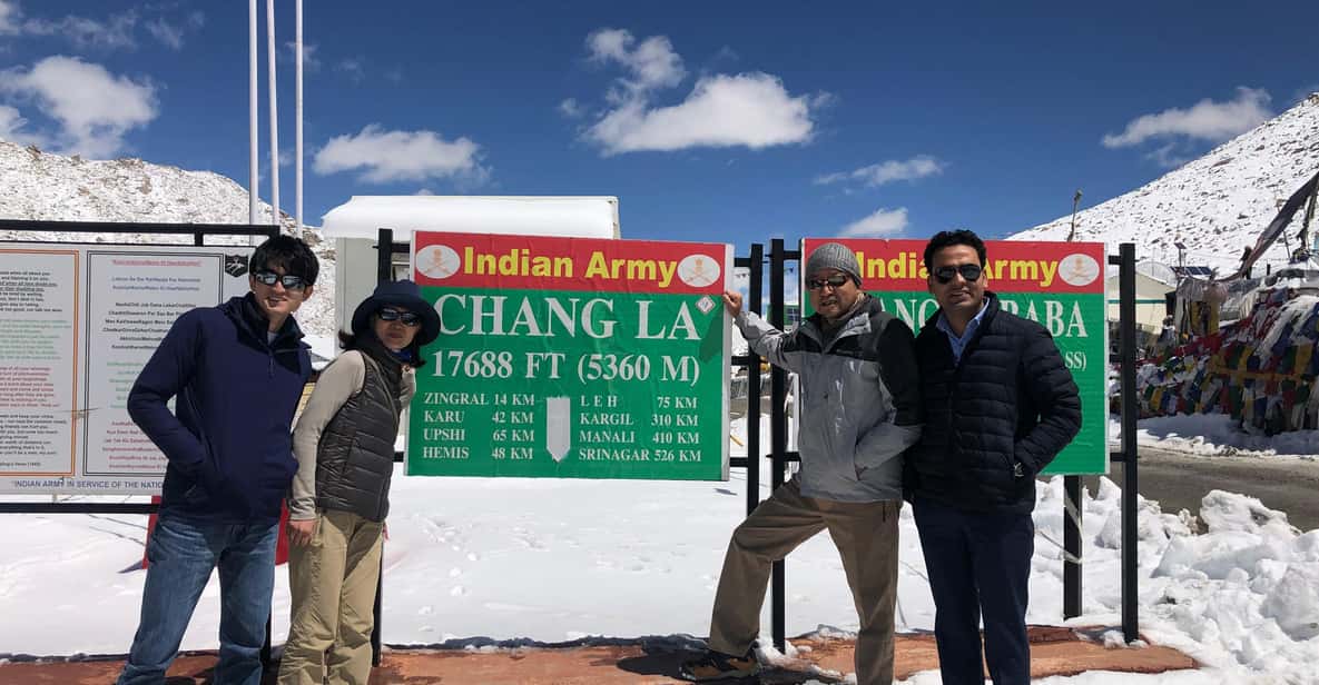 "Leh to Pangong Lake Sameday tour: A Day of Tranquil Wonders - Changla Pass at 17,590 ft: the photo stop that sets the mood